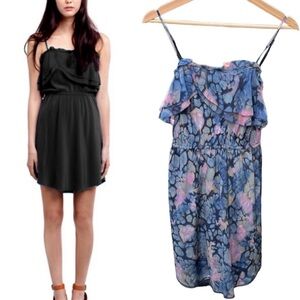Aritzia Wilfred Watercolour Silk Emmanuel Dress